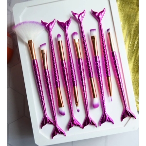 Brochas Sirena Set 10 Piezas Ojos
