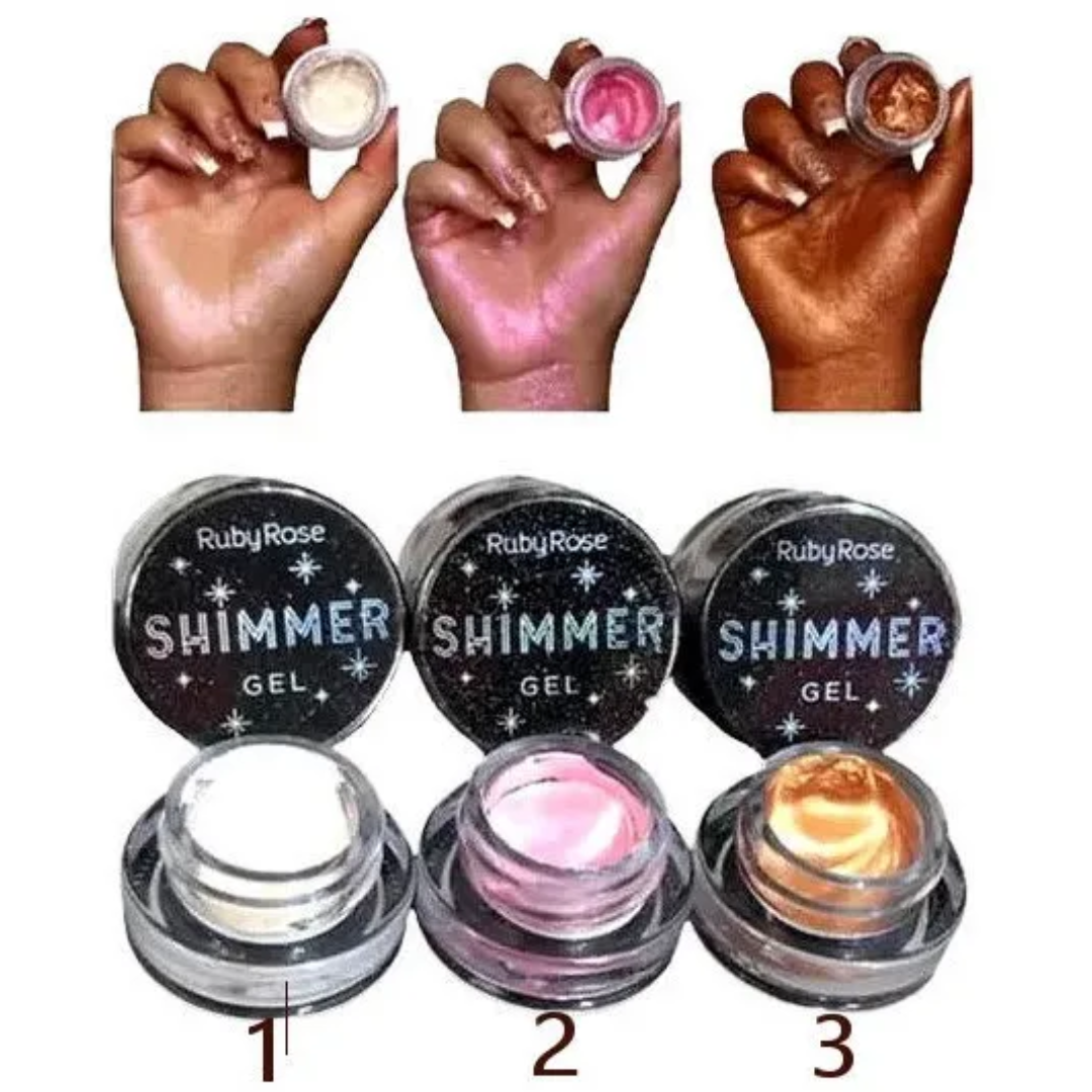 Shimmer Gel Ruby Rose - Imagen 4