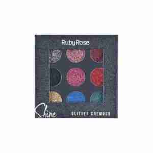 Paleta Glitter cremoso Shine Ruby Rose - #Dorado