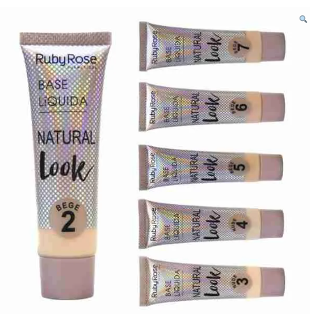 Base Liquida Natural Look Bege Ruby Rose - Imagen 5