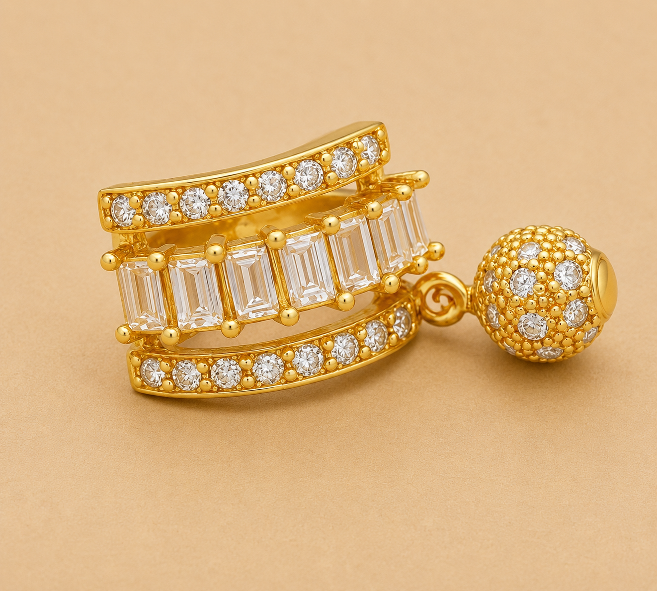 Earcuff Aro crystal Colgante - Imagen 6