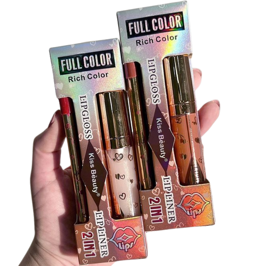 Kit delineador Lipgloss Kiss Beauty - Imagen 4