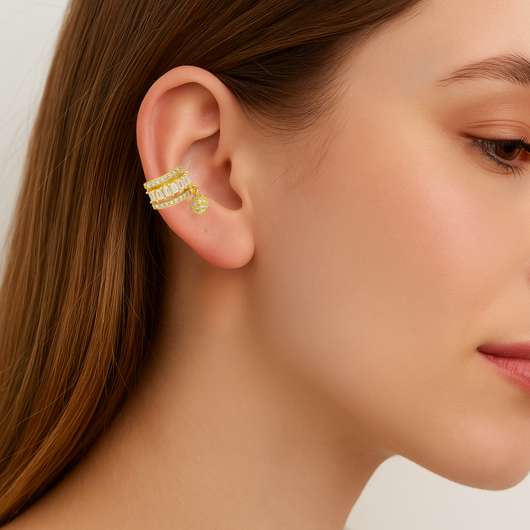 Earcuff Aro crystal Colgante - Imagen 3