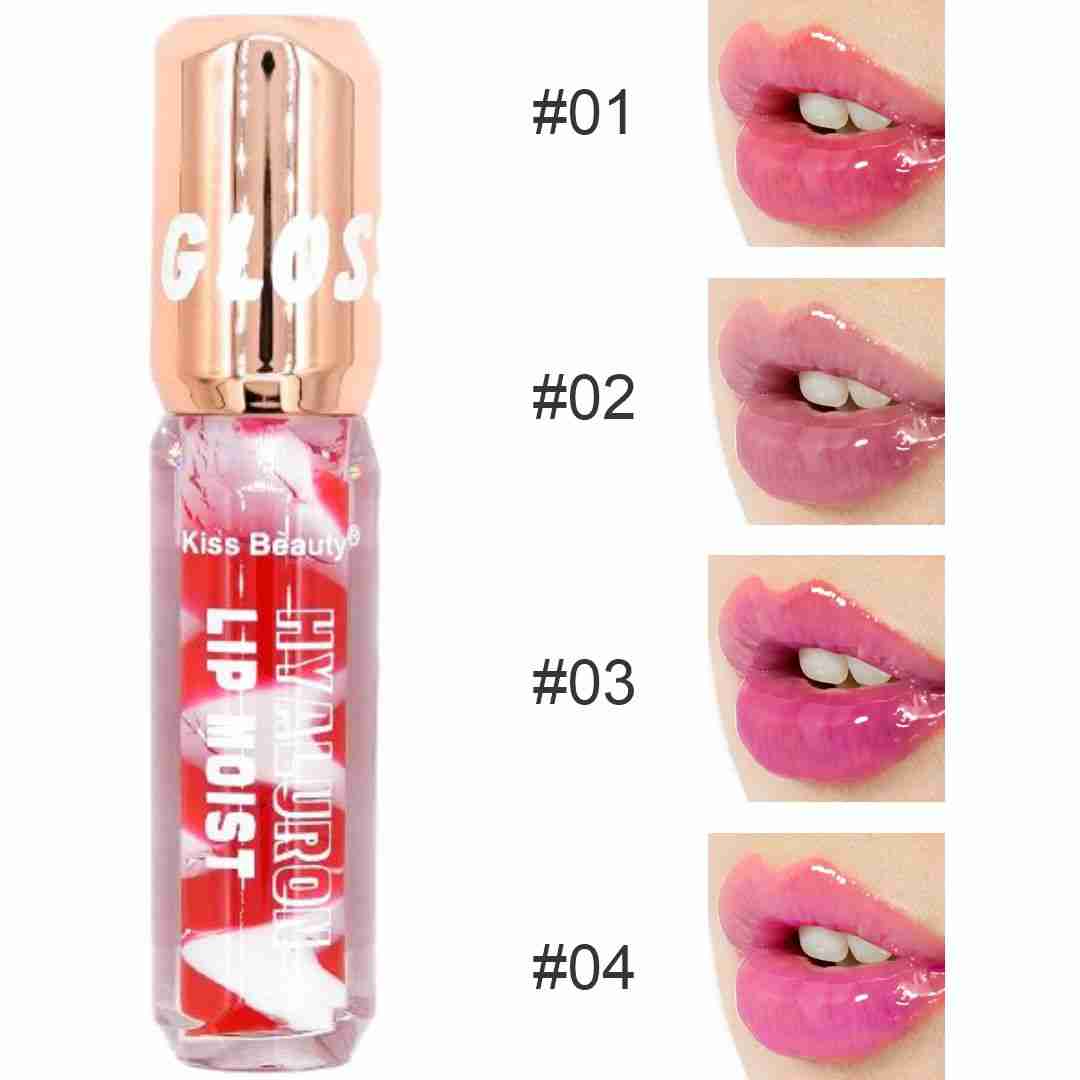 Labial Glossy Gloss Espiral Kiss Beauty - Imagen 3