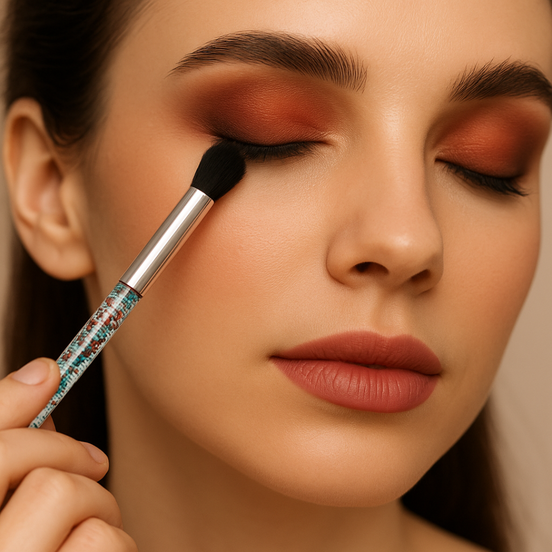 Brocha difuminadora glitter ruby face - Imagen 3