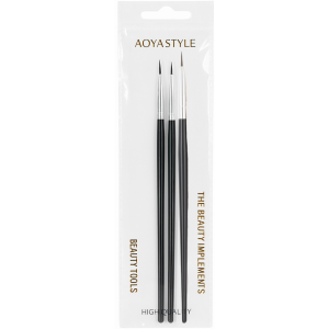 Brocha set 3 pcs pinceles aoyasiyue