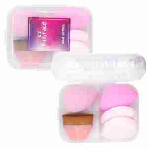 Set esponjas+brocha viral y borlas ruby face - #Lila