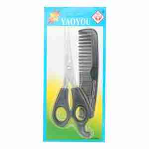 set peine+tijeras para el cabello yauyou