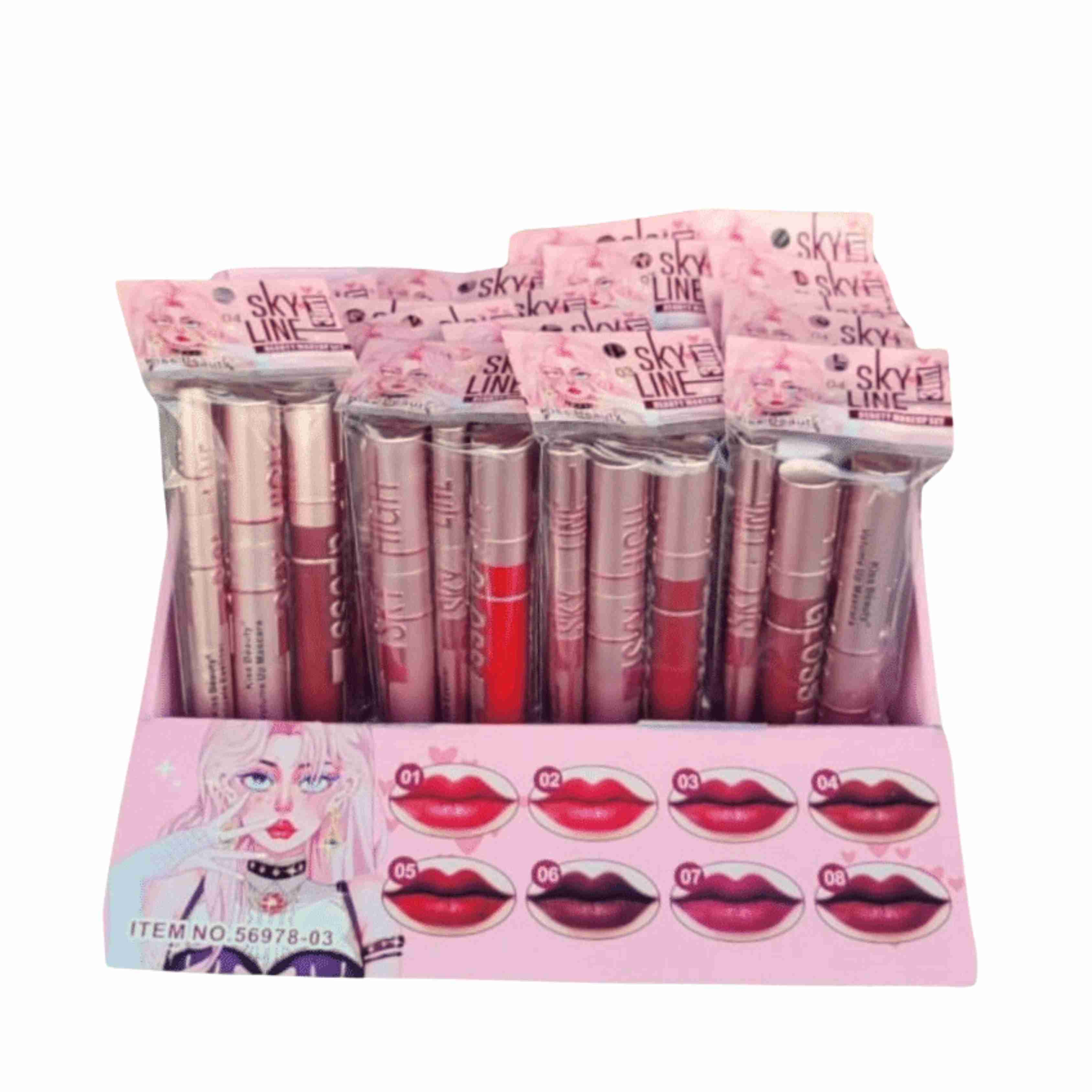 Kit Pestañina + Delineador + Lip Gloss Sky line - Imagen 3