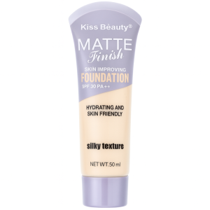 Base matte finish + protector solar 30spf kiss beauty - #110