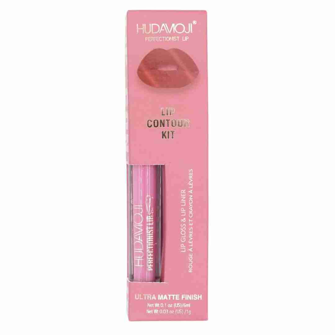 Lip gloss + delineador de labios perfectionist hudamoji