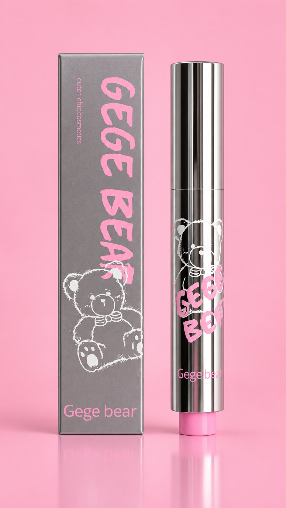 Lapiz retractil bear plateado gege bear - Imagen 4