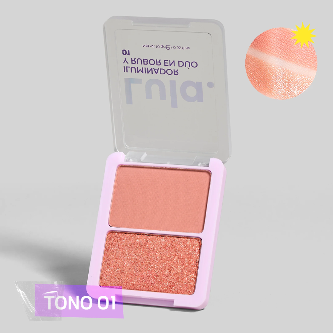 Iluminador y rubor en duo Lula beauty - Imagen 4
