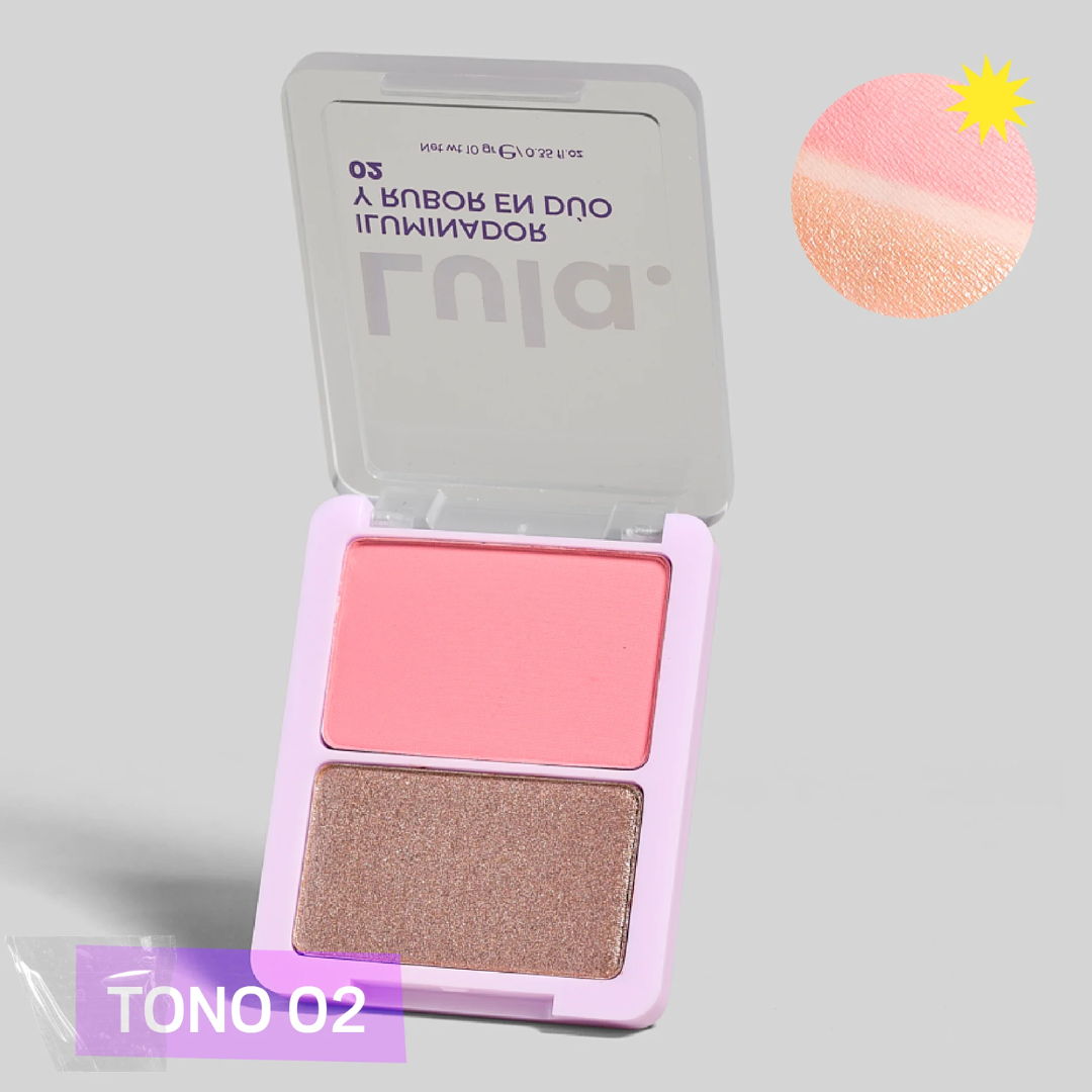 Iluminador y rubor en duo Lula beauty - Imagen 5