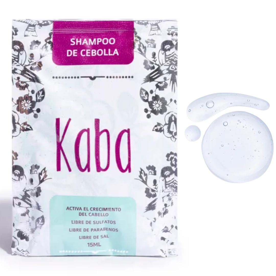 Sachet shampoo de cebolla kaba 15ml *PRECIO UNICO* - Imagen 2