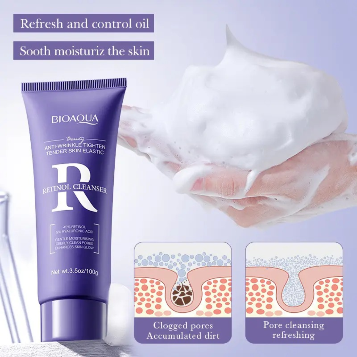 Jabon Facial Retinol Bioaqua - Imagen 2