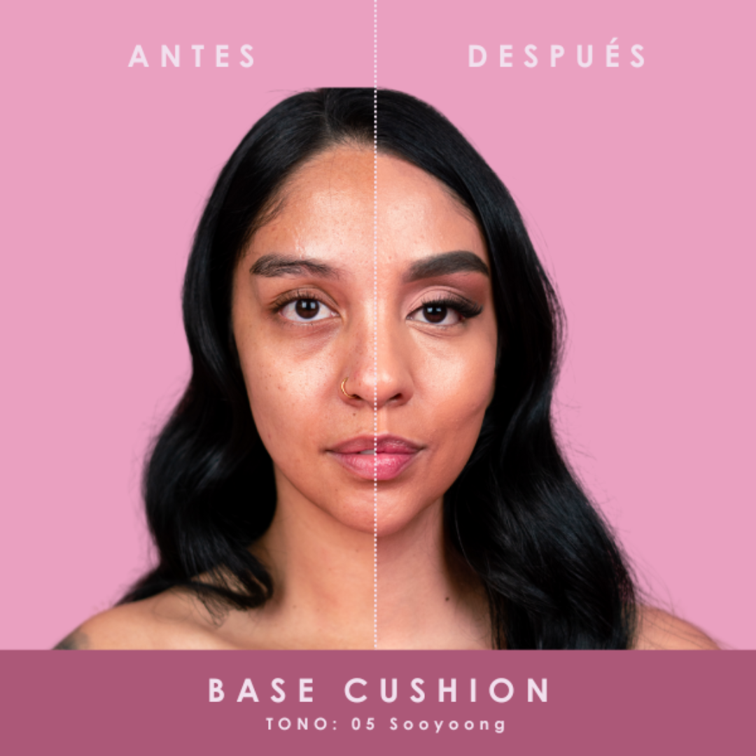 Base cushion + borla aplicadora bloomshell - Imagen 12