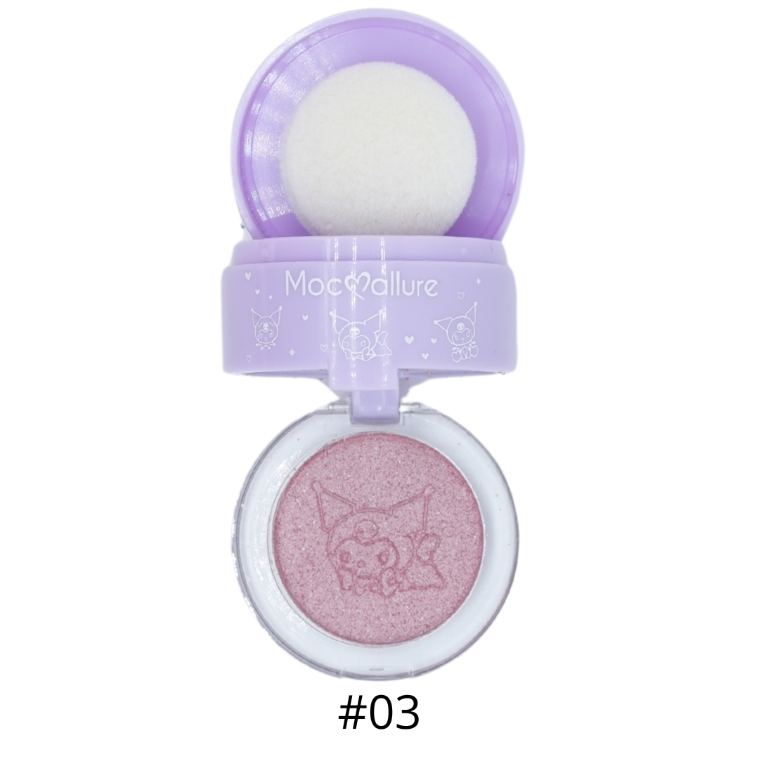 Iluminador compacto cute kuromy con aplicador moccallure - Imagen 3
