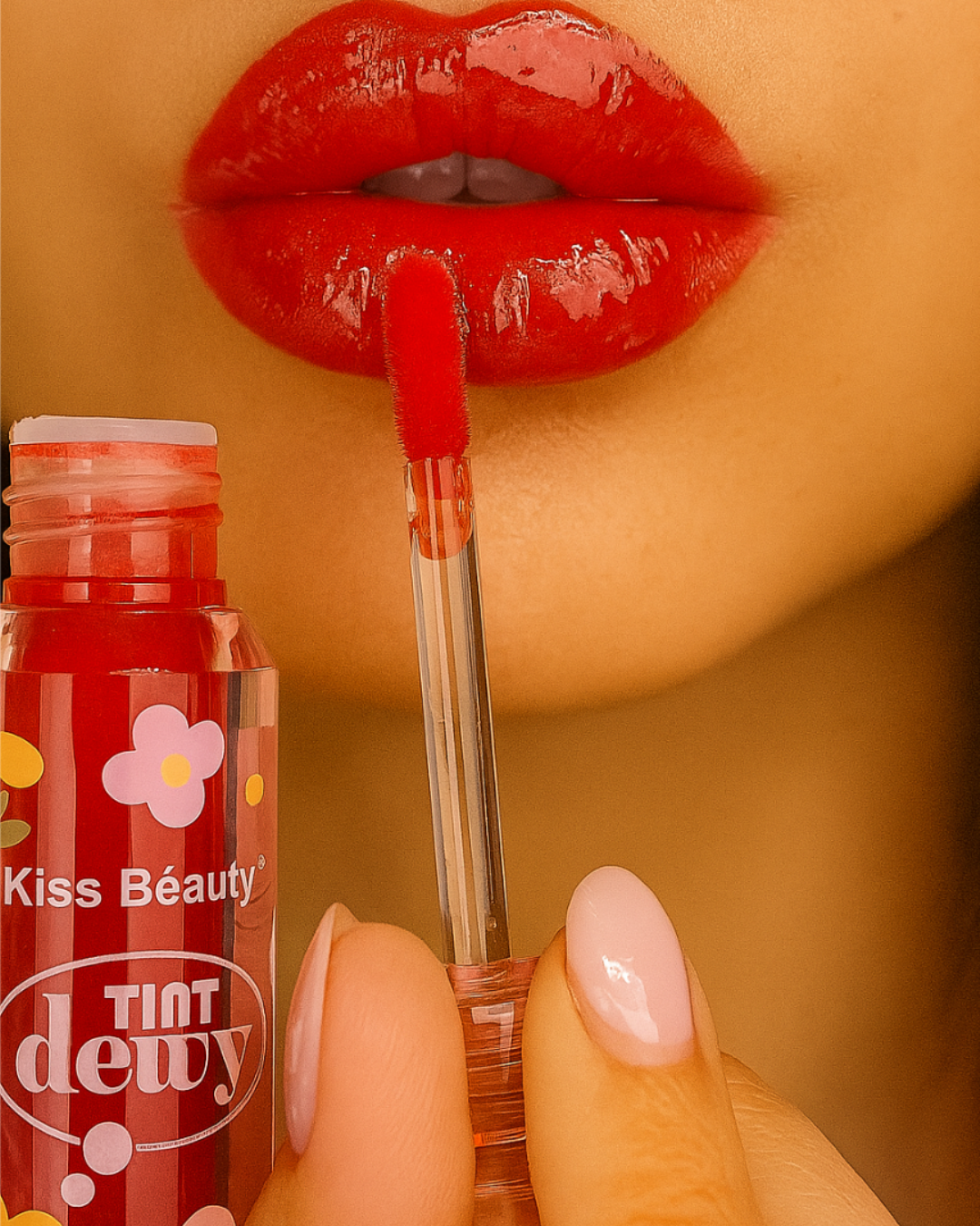 Tinta para labios tint dewy flowers kiss beauty - Imagen 3
