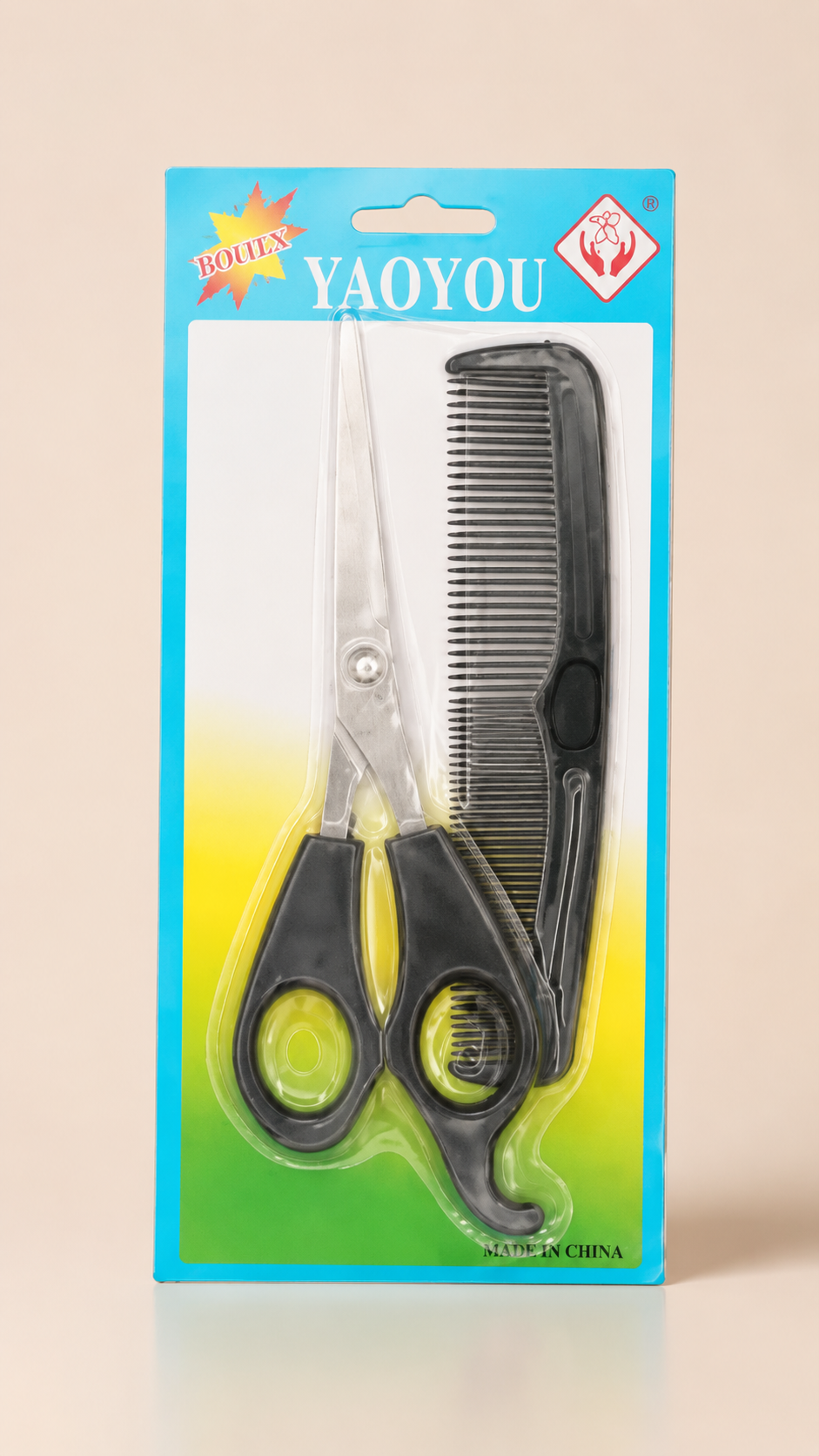 set peine+tijeras para el cabello yauyou - Imagen 3