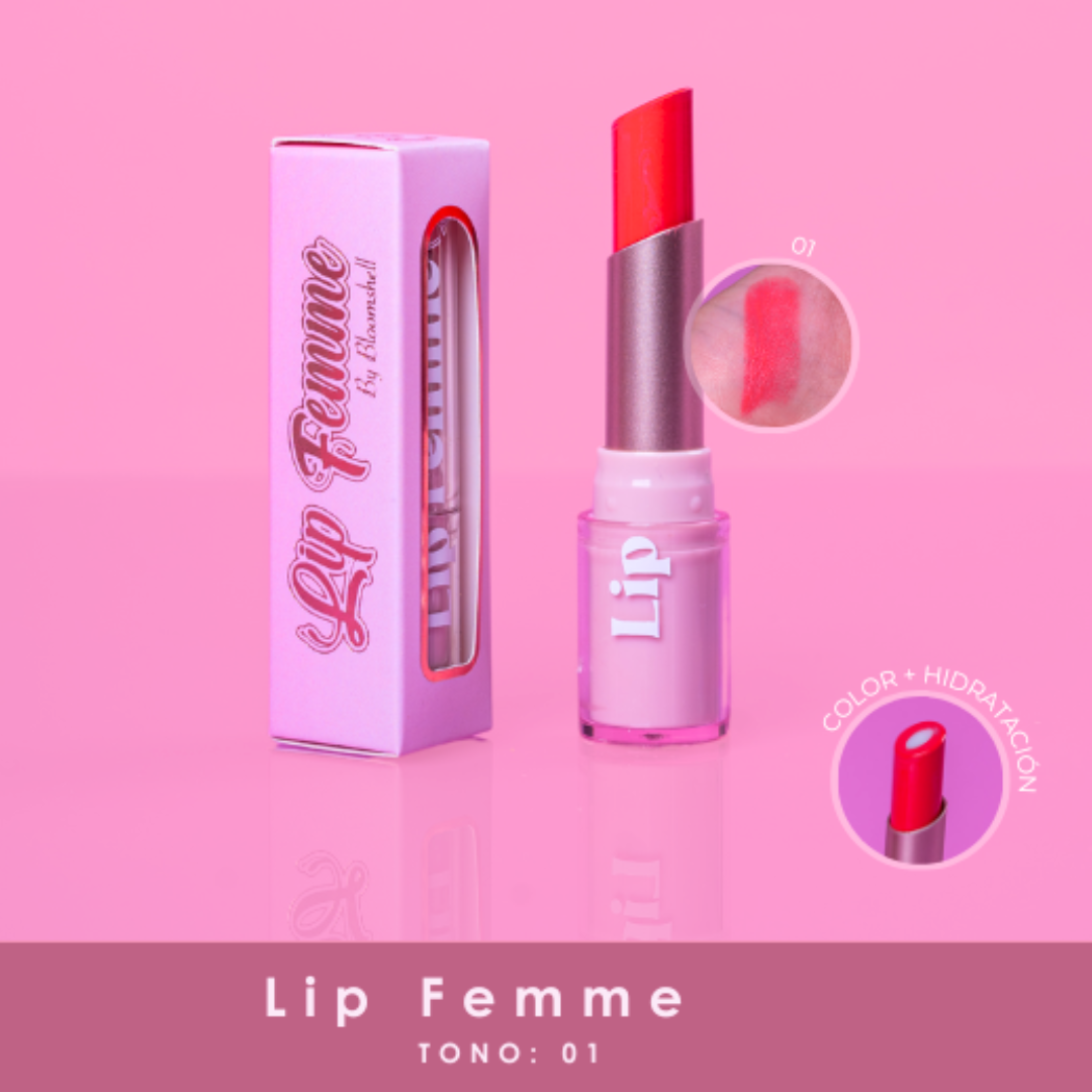 Balsamo de labios lip femme bloomshell - Imagen 4