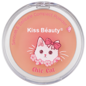 Polvo compacto cute cat kiss beauty