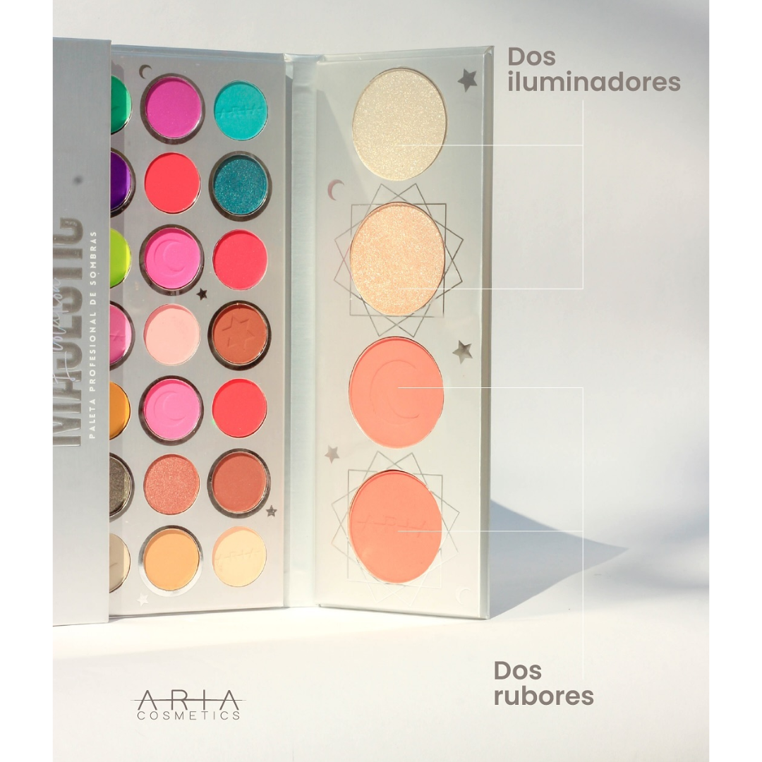 Paleta profesional sombra majestic aria cosmetics - Imagen 3
