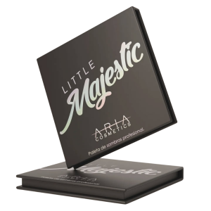 Paleta de sombras profesional 9 tonos little Majestic aria cosmetic - #Negro