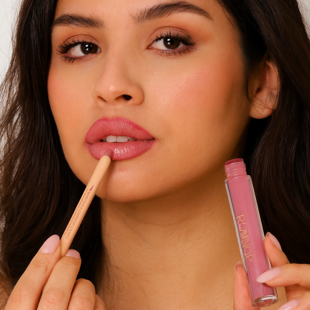 Lip gloss + delineador de labios perfectionist hudamoji - Imagen 4