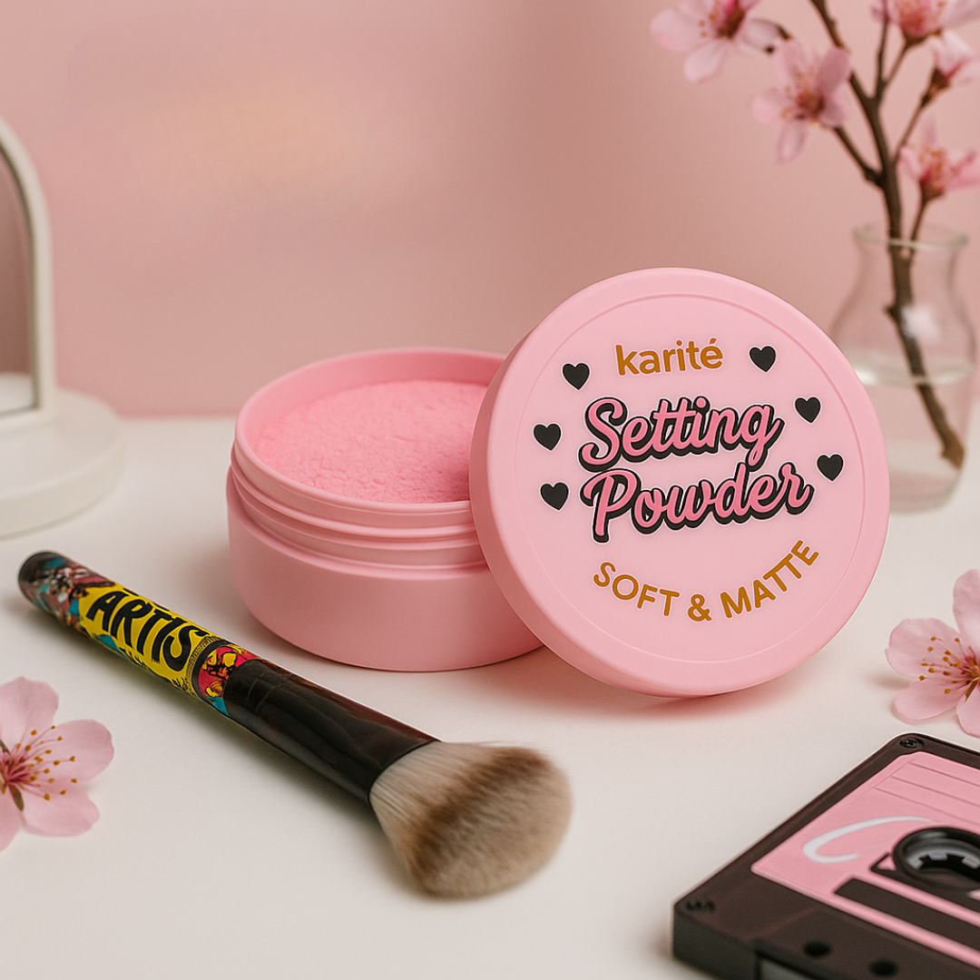 Polvo suelto rosa setting karite - Imagen 4