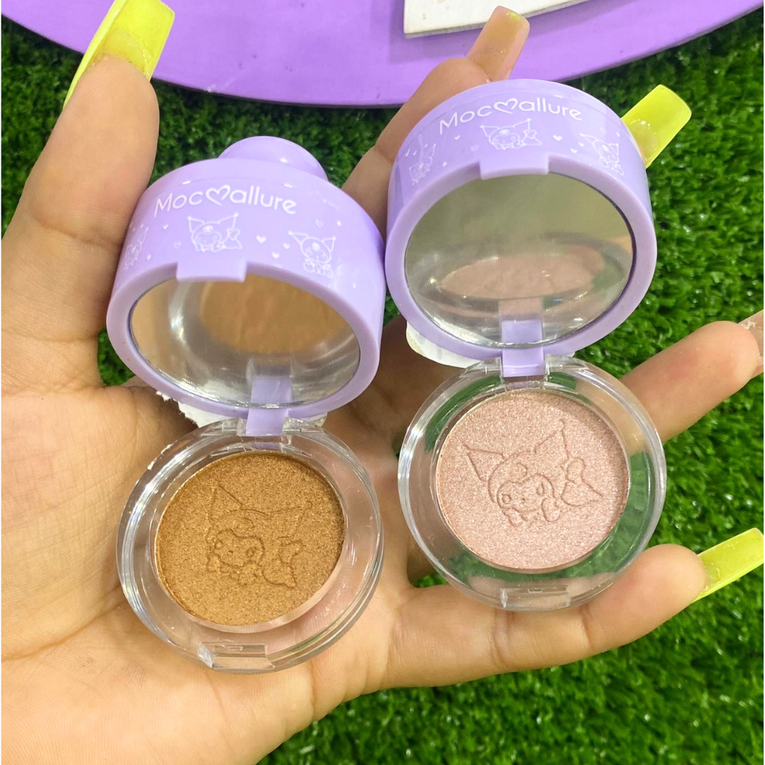 Iluminador compacto cute kuromy con aplicador moccallure - Imagen 2