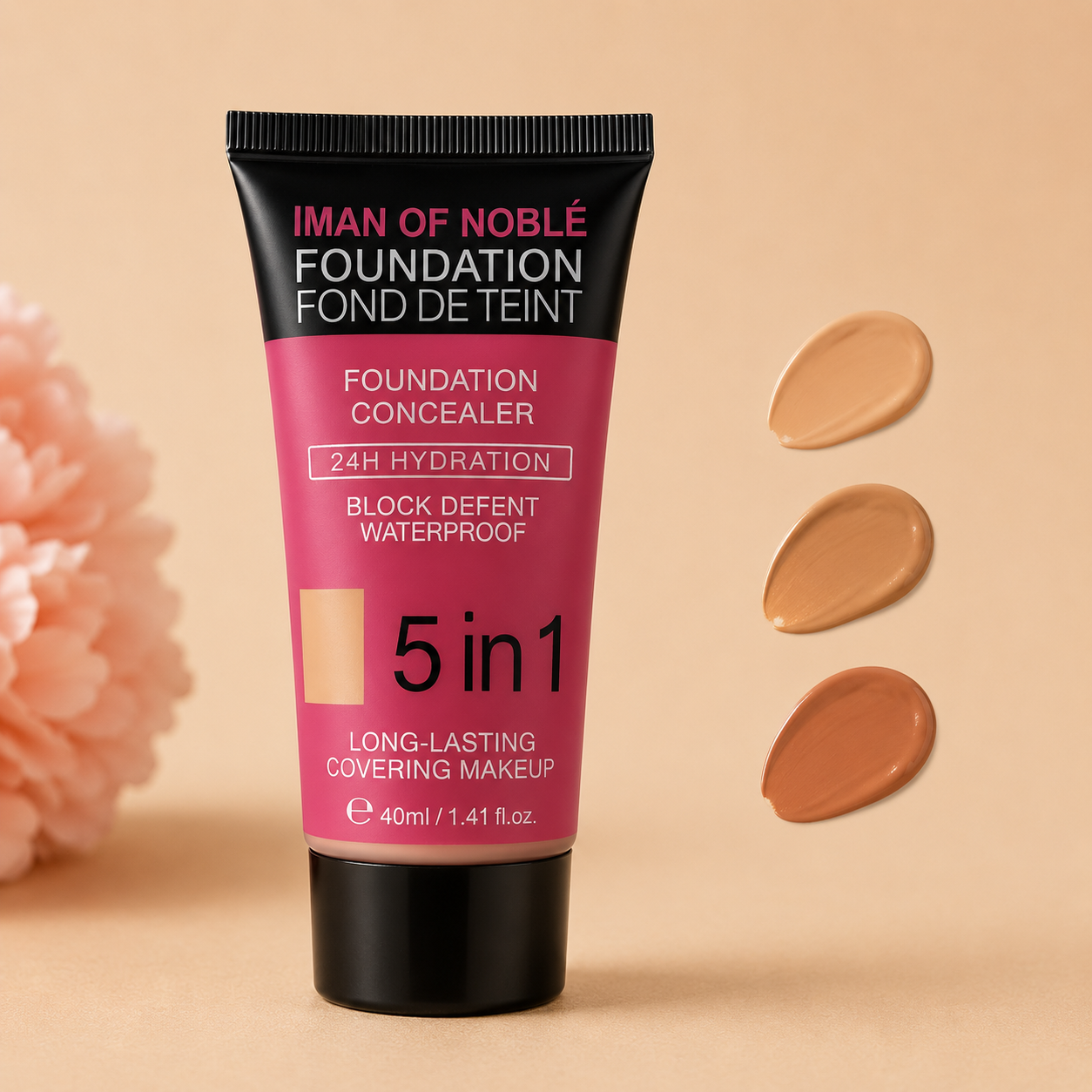 Base Foundation 5 in 1 Iman Of Noble - Imagen 4