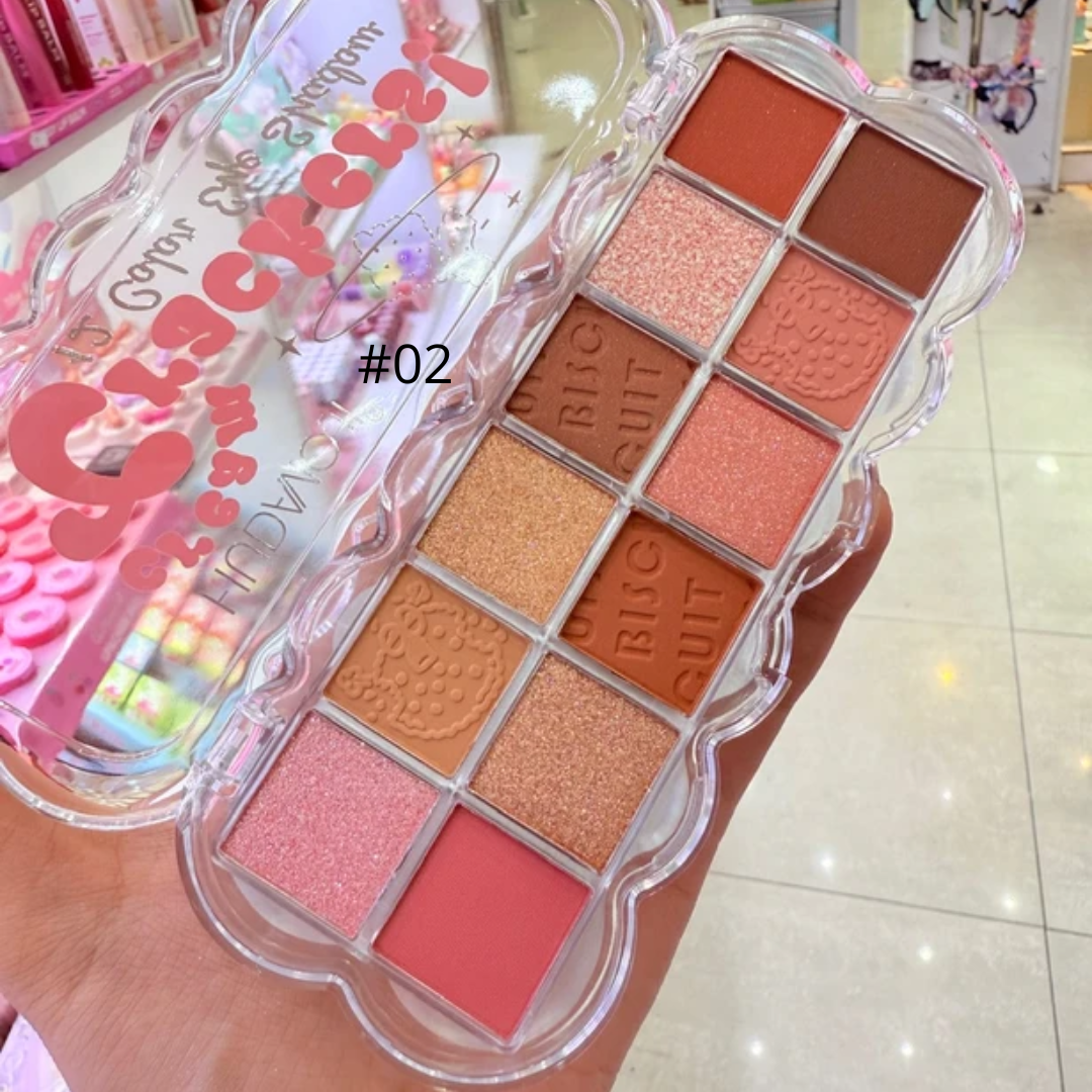 Paleta 12 tonos cream crackers hudamoji - Imagen 4