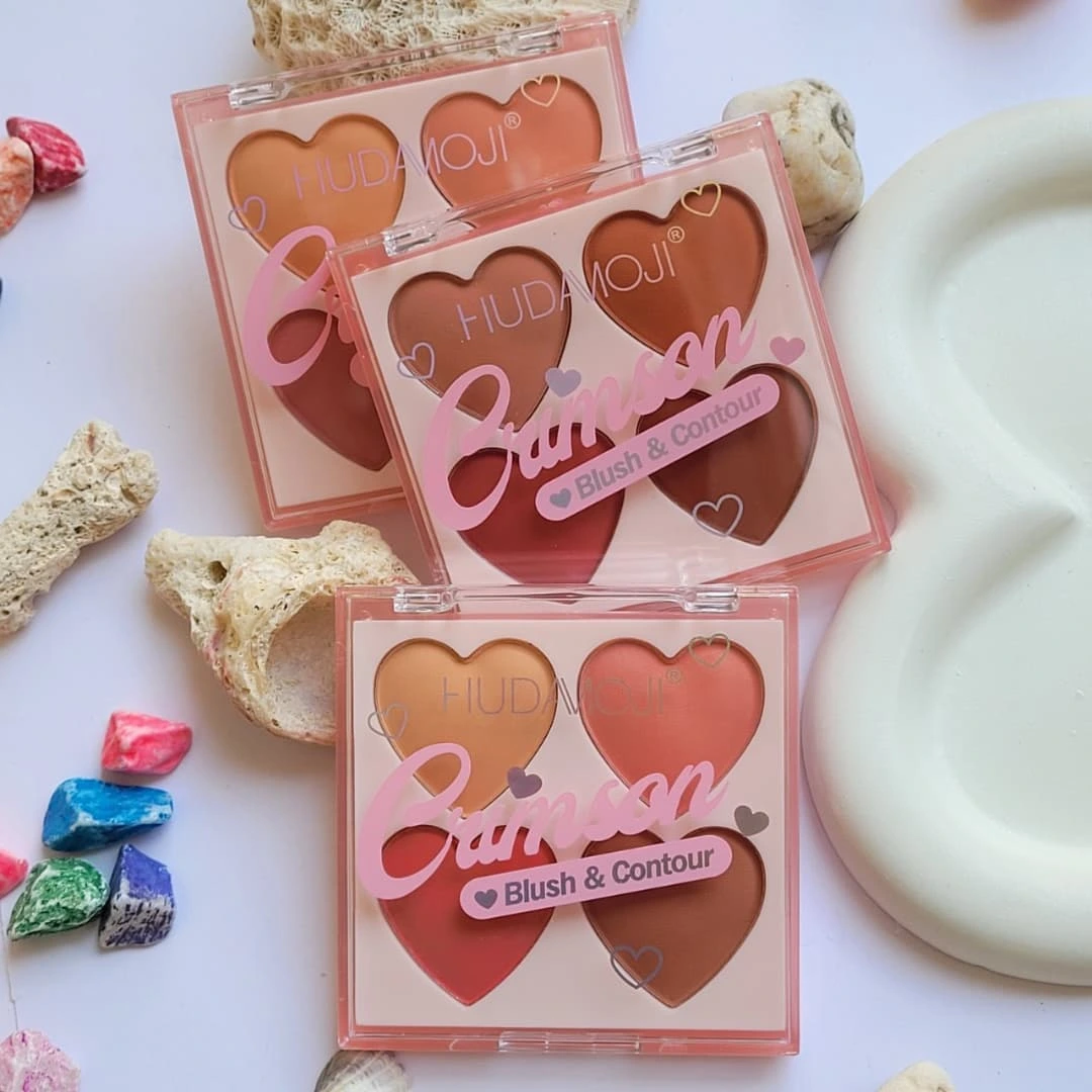 Paleta de rubores y contorno love crimson hudamoji - Imagen 6