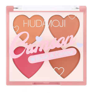 Paleta de rubores y contorno love crimson hudamoji