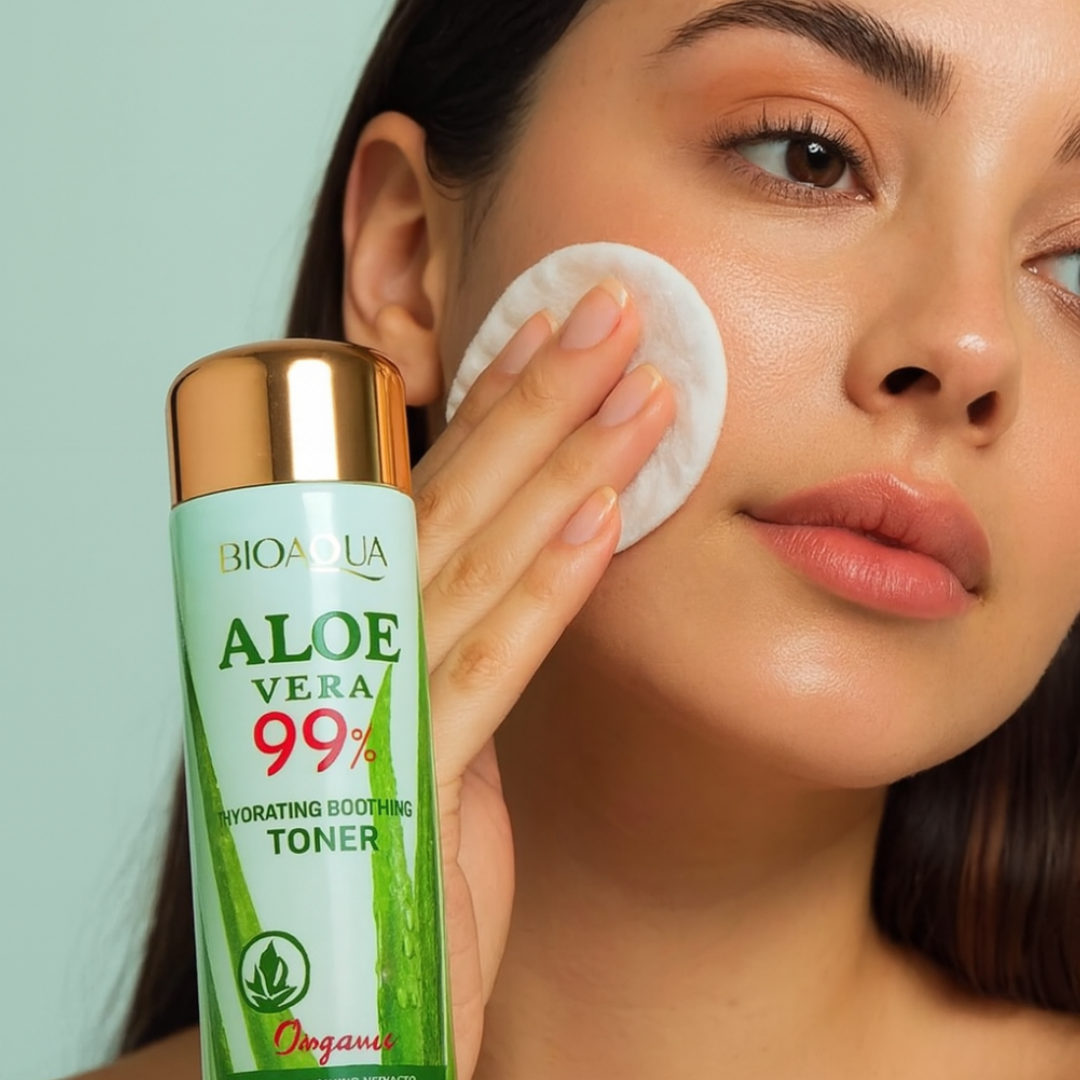 Tónico Facial Orgánico Reparador de Aloe Vera 99 % - Imagen 3