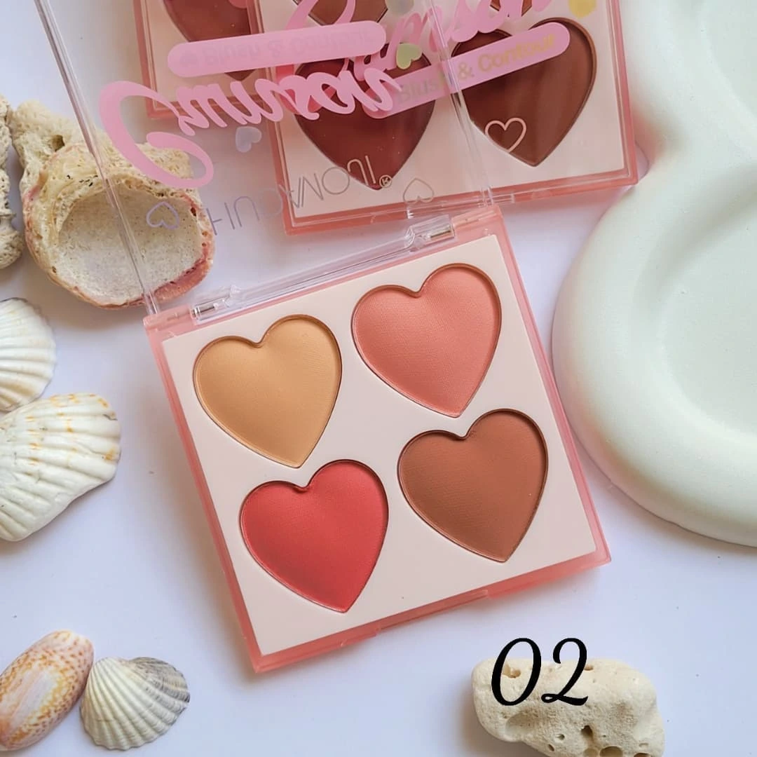 Paleta de rubores y contorno love crimson hudamoji - Imagen 4