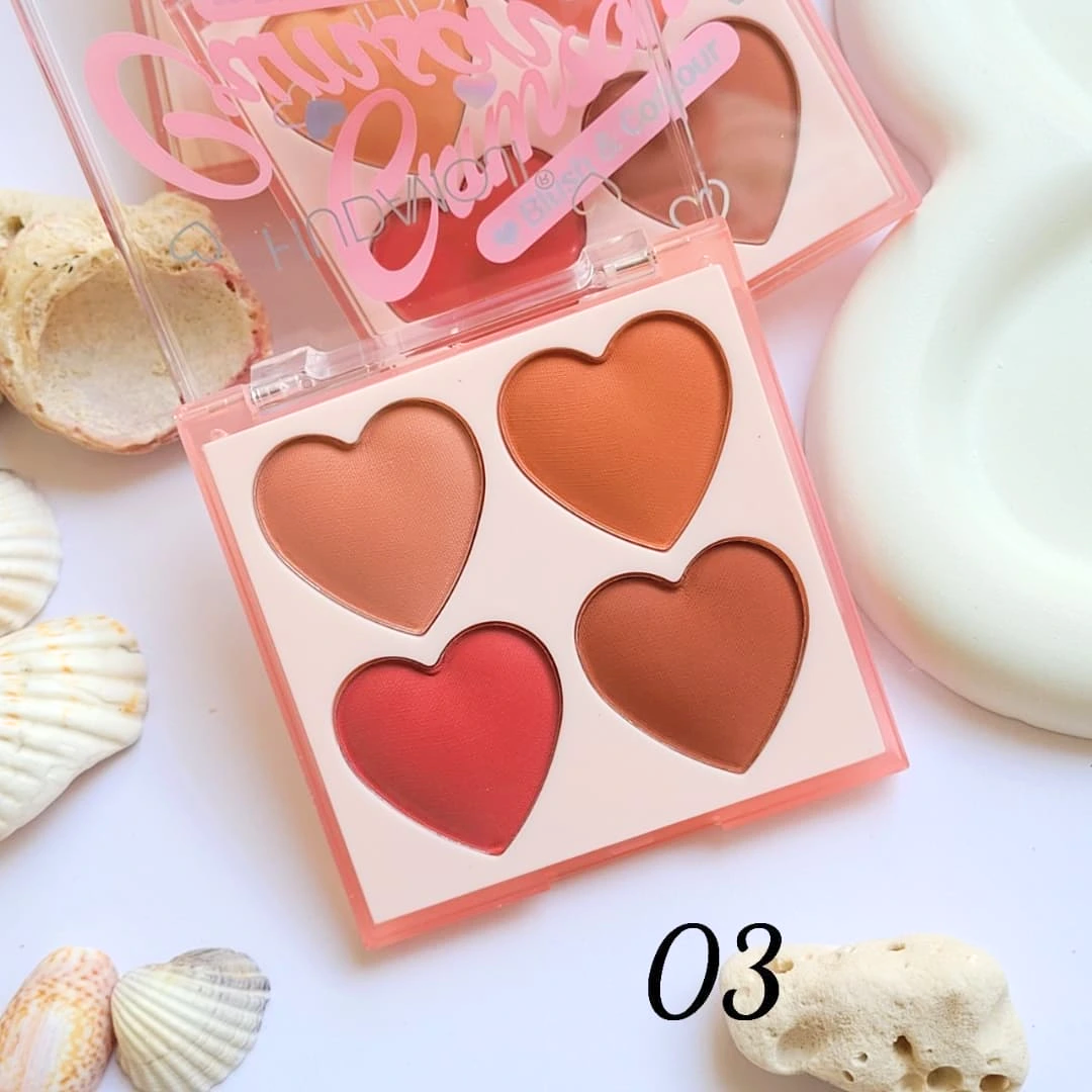 Paleta de rubores y contorno love crimson hudamoji - Imagen 5