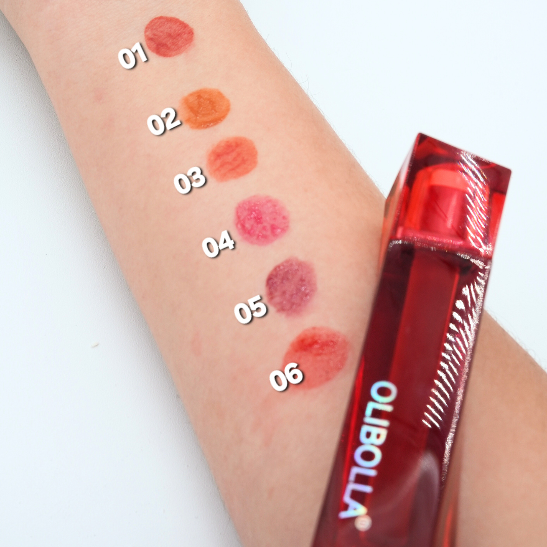 Labial waterproof gloss glossy cherry olibolla - Imagen 3