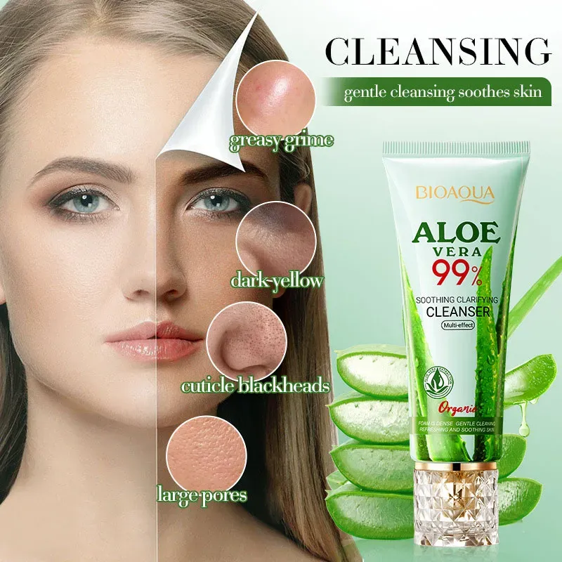 Jabon Facial Orgánico Reparador de Aloe Vera 99 % - Imagen 2