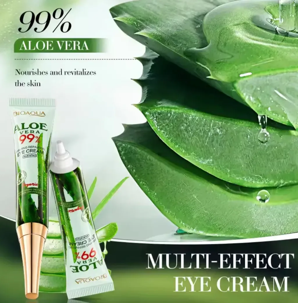 Contorno de Ojos Orgánico Reparador de Aloe Vera 99 % - Imagen 3