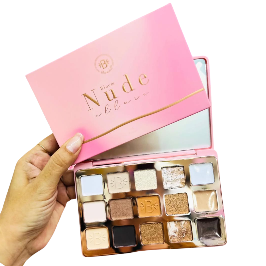 Paleta de sombras nude 15 tonos allure Bloomshell - Imagen 2