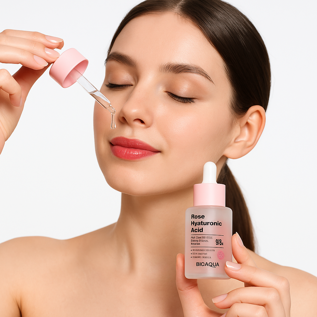 Serum de Rosas y Acido Hialuronico Bioaqua - Imagen 4