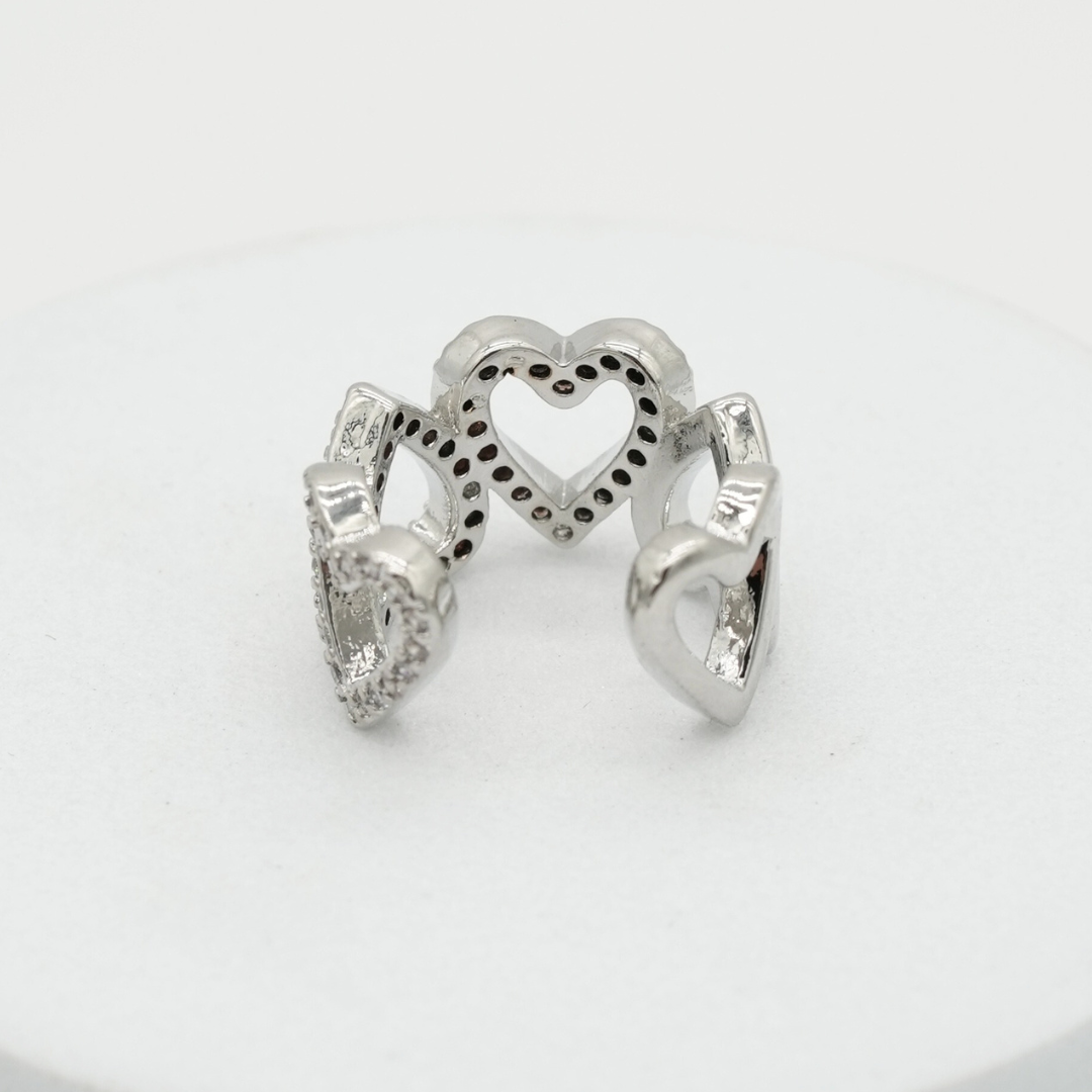 Earcuff corazones dorados y gemas - Imagen 11
