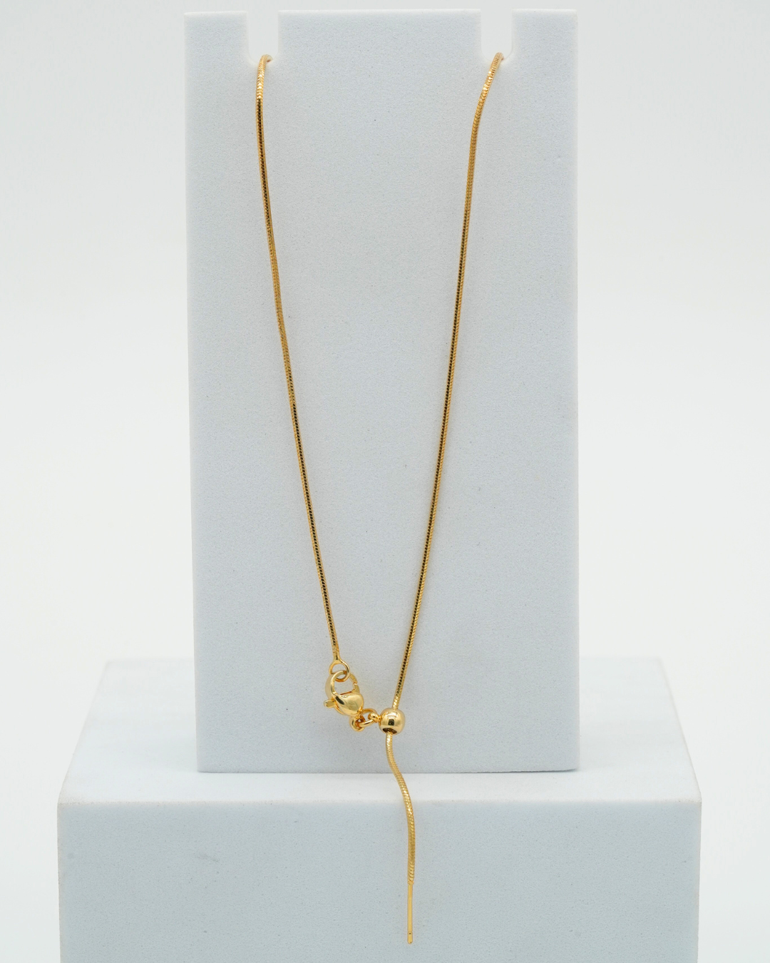 Set cadena y dije + aretes gemas Love blanco - Imagen 7