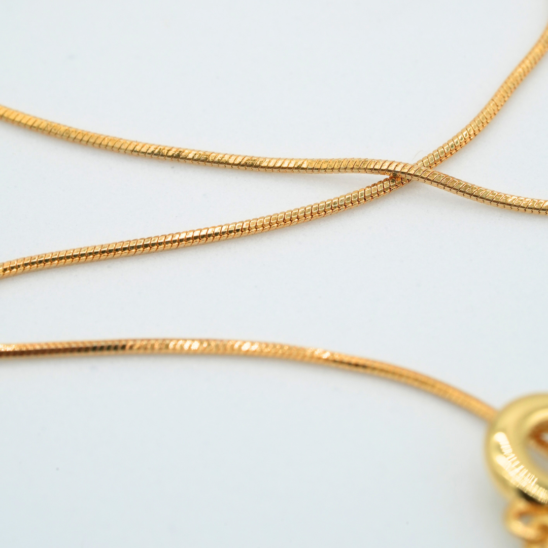 Set cadena y dije + aretes gemas Love blanco - Imagen 6