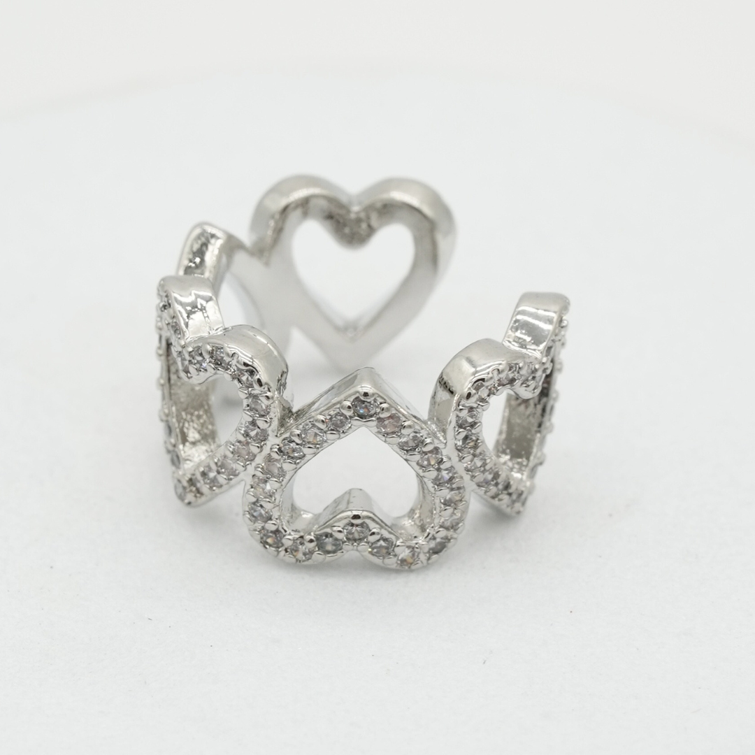 Earcuff corazones dorados y gemas - Imagen 9