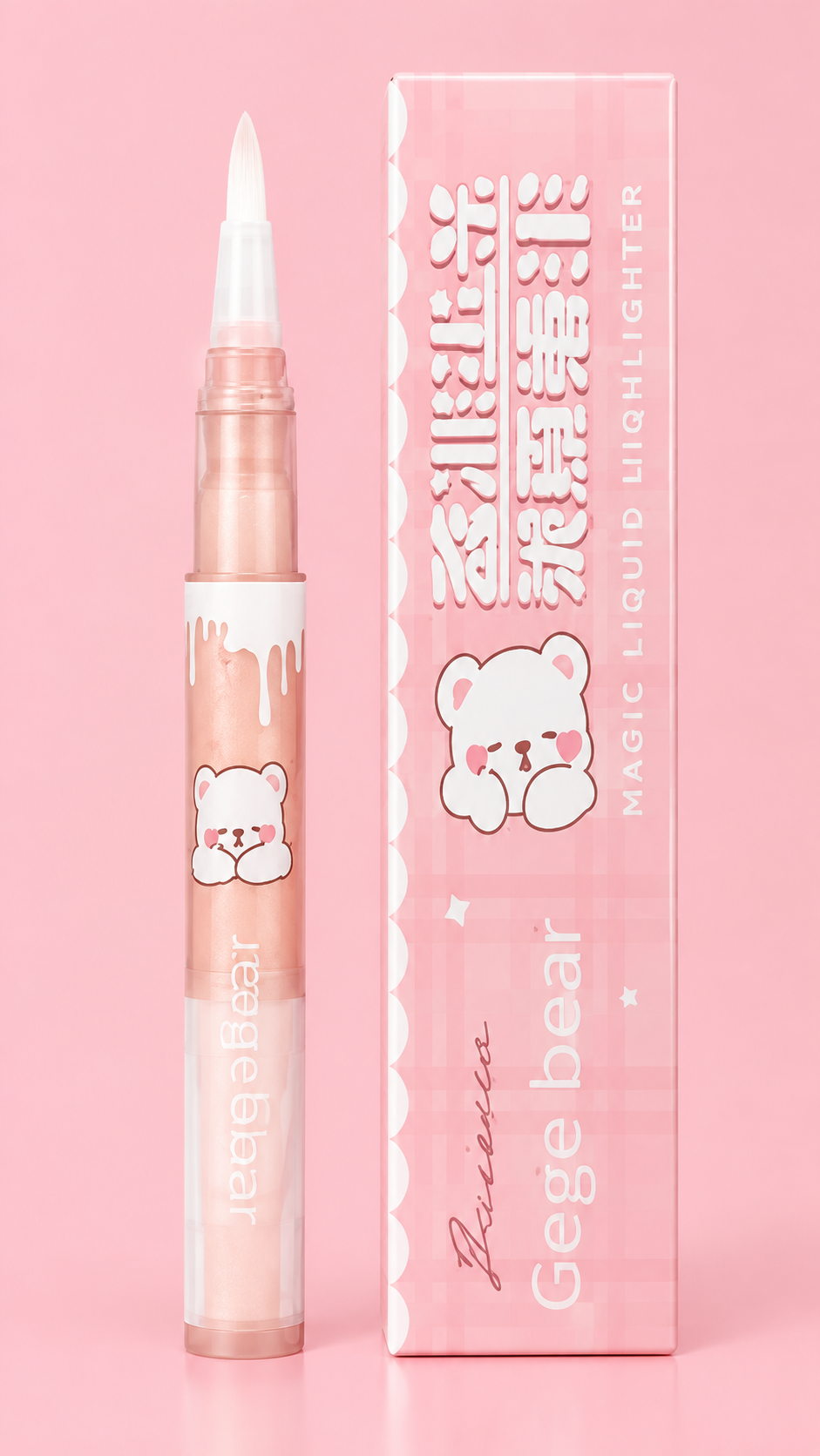 Iluminador liquido y mini pincel aplicador magic color gege bear - Imagen 10