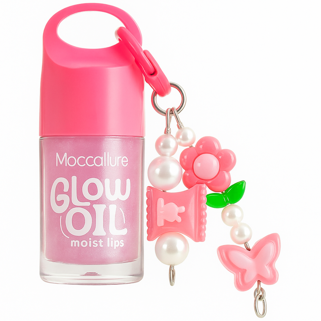 Brillo labial Glow + llaverito moccallure