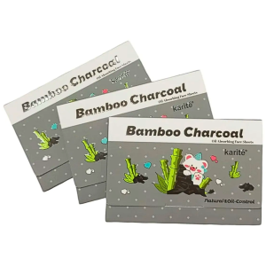 Papel absorbente de grasa bamboo charcoal karite